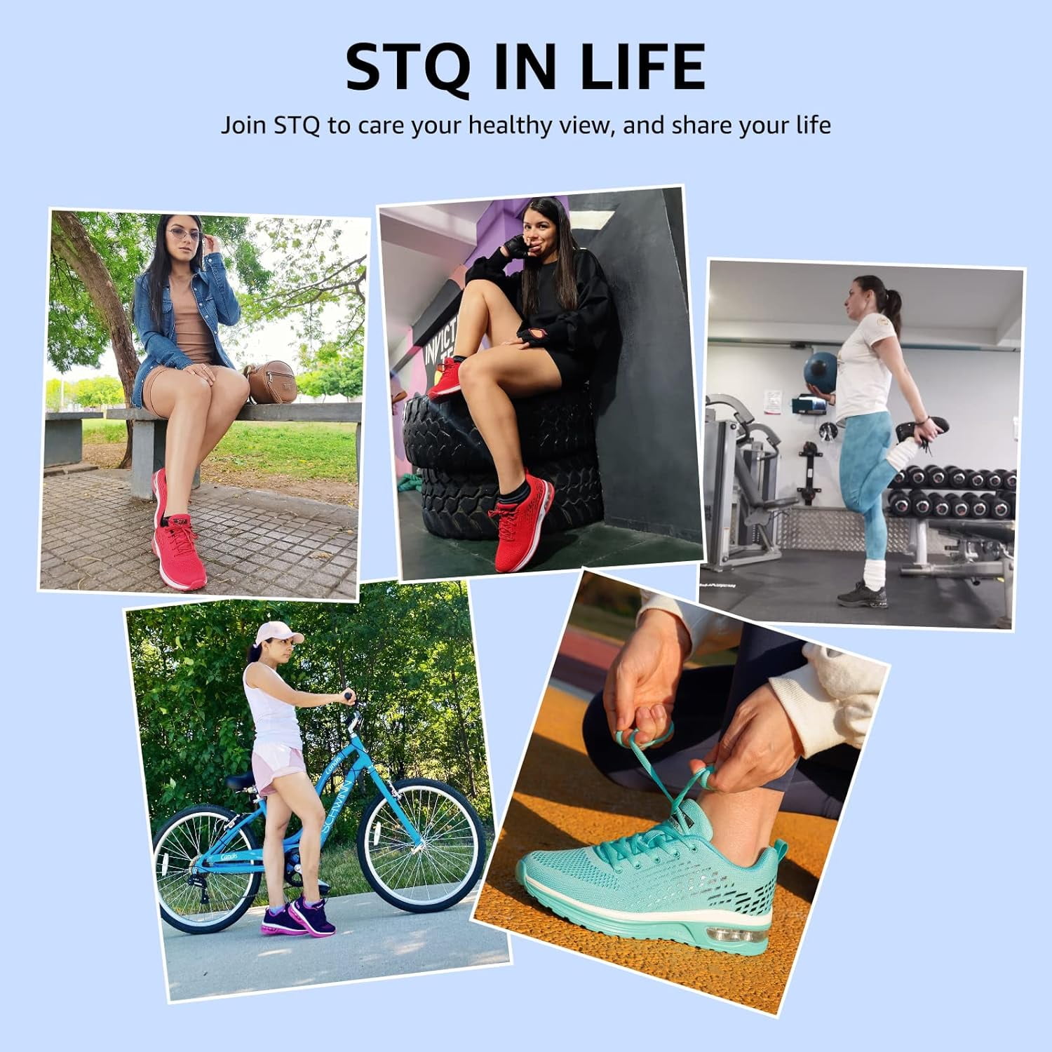Women's Running Shoes Lightweight Anti Slip Walking Tennis Shoes Athletic Workout Gym Cross Training Sneakers