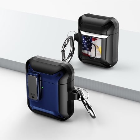 Duo Shield Secure Lock Designed For Apple AirPods Generation 1 & 2 With Hook  Blue/Black price history on PriceWatchPro