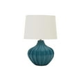 thumbnail image 4 of Monarch Specialties Lighting, 24"h, Table Lamp, Blue Ceramic, Ivory / Cream Shade, Transitional, 4 of 6