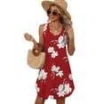 thumbnail image 5 of Ronuti Dresses for Women 2026 Fashion Loose V Neck Sleeveless Dress Sundresses, 5 of 9
