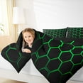 thumbnail image 4 of Feelyou Honeycomb Teen Twin Comforter Sets, Neon Green Rectangle Bedding Set, 2 Pieces, 4 of 8