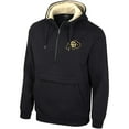 thumbnail image 2 of Men's Colosseum Black Colorado Buffaloes Half-Zip Hoodie, 2 of 3