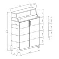 thumbnail image 7 of Sost 5-Shelf Wood Shoe Cabinet for 12 Shoes, Distressed Gray and Black Finish, 7 of 7
