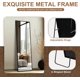 thumbnail image 2 of Wall Full Length Mirror,Standing Mirror Full Body,Large Floor for Wall Door Bedroom Bathroom Living Room with Aluminium Frame(with Stand,56x15-Black), 2 of 2