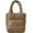 Khaki, variant on Puffer Tote Bag, Mini Puffy Bags for Women Light-Weight Winter Down Cotton Padded Quilted Tote Bag Shoulder Purse