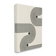 thumbnail image 3 of Stupell Industries Modern Black & Beige Wave Abstract Painting Gallery Wrapped Canvas Print Wall Art, 16 x 20, 3 of 7