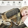 thumbnail image 3 of JEUXUS  Camo Buck Deer Blanket for Bed,  Queen Size Woodland Throw Blanket for Men, Women and Kids - Super Soft Plush Deer Blanket Throw, Queen Size Blanket, 3 of 6