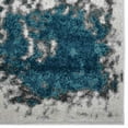 thumbnail image 5 of Rugsotic Carpets Machine Made Heatset Polypropylene Area Rugs - 9'X12', Rectangle, Ivory Blue, Abstract Modern Design, High Pile Machine Made Area Rugs For Living Room, Bed Room (Mx0022), 5 of 5