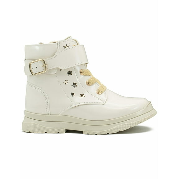 Bota Karsten Para Niña Estrellitas Casuales Antiderrapante blanco 13