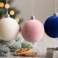 thumbnail image 5 of Large Velvet Christmas Balls, Christmas Tree Balls Decorative Hanging Ornaments Christmas Tree Decorations Xmas Ornaments Balls for Family Wedding Party, 5 of 7