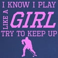 thumbnail image 2 of CafePress - Hockey Like A Girl Maternity T Shirt - Maternity Dark T-Shirt, 2 of 3