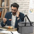 thumbnail image 5 of 22L Insulated Lunch Bag for Men Women Large Lunchbox with Adjustable Shoulder Strap for Office Picnic or Travel, 5 of 5
