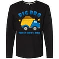 thumbnail image 3 of Inktastic Dump Truck Big Bro Long Sleeve T-Shirt, 3 of 5