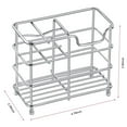 thumbnail image 2 of RENACLIPY 1Pc Rustproof Toothbrush Organizer In Silver For Daily Use, 2 of 8