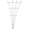 Greenstone 6' Plastic Fan Trellis with Mount, White