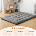 thumbnail image 2 of Japanese Floor Mattress Futon Mattress Sleeping Mat Grey Camping Mattress Twin, 2 of 7
