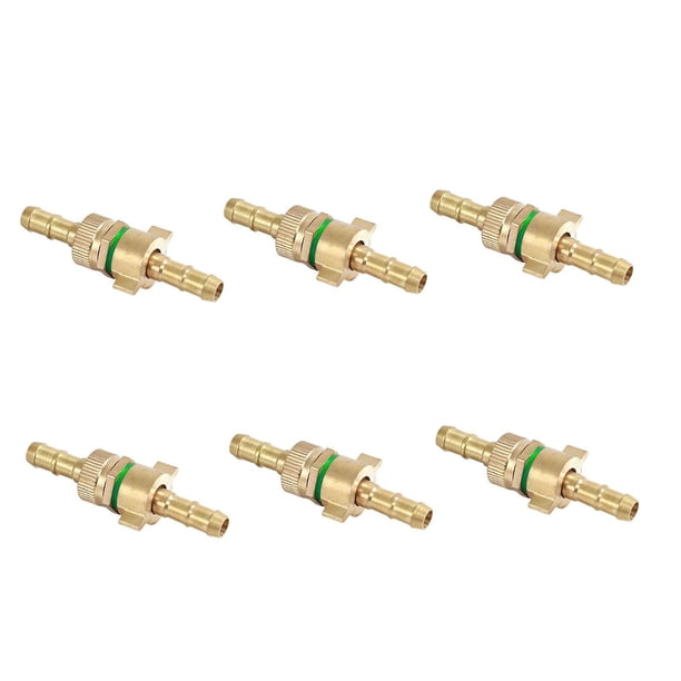 6 piezas de conectores de púas para manguera, acoplador de conector recto, conector de manguera de para gas, agua y .