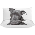 thumbnail image 3 of HAHDAXIA Dog Bedding Solid Comforter Set for All Seasons,3 Pieces(1 Comforter+2 Pillowcases),Soft Microfiber Bedding Set Full(79"x90"), 3 of 7