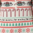 thumbnail image 4 of Friends TV Show Women's Christmas Holiday Ugly Sweater Waffle Union Suit One Piece Long Sleeve Footless Sleep Pajamas, 4 of 7