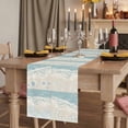 thumbnail image 2 of Summer Beach 36 Inch Table Runner, Ocean Coastal Crabs Sea Turtles Corals Starfish Farmhouse Dresser Scarf Cotton & Linen Tablerunner for Dining/Kitchen Island/Holiday Party Décor Small 13" x 36", 2 of 9