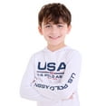thumbnail image 2 of U.S Polo Assn. Boys Long Sleeve Hooded Flag Graphic Rashguard, Sizes 4-18, 2 of 5