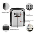 thumbnail image 2 of Password Key Storage Lock Box ,Safe Waterproof 4 Digits Combination Walling Installation Keybox For Home Outdoor ,Easy to Use, 2 of 7