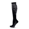 thumbnail image 1 of Bas de Compression pour Course Hommes Femmes Chaussettes de Sport Marathon Chaussettes de Randonnée 20-30mmHg Ajustement Vol Grossesse Varices Enflées QYS001-173-Gris Foncé L-TG, 1 of 6