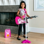Best Choice Products Pretend Play Kids Electric Guitar, Toy Guitar with Interactive Microphone, Amp - Red