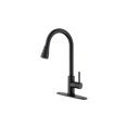 thumbnail image 3 of SINLOOG Black Kitchen Faucet, Kitchen Faucets with Pull Down Sprayer Commercial Stainless Steel Single Handle Single Hole Kitchen Sink Faucet, 3 of 5