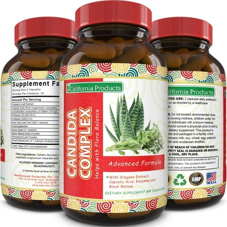 Natural Candida Cleanse Supplement Detoxifies and Eliminates Candida Overgrowth A Probiotic Blend for Men and Women that Improves Digestion and with Antifungal Properties 60 Capsules (Best Way To Eliminate Candida)