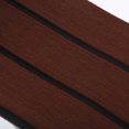 thumbnail image 4 of del barco de teca falsa cubierta de la plataforma del yate marrón franja negro Raya negra marrón Sunnimix Lámina para pisos de barcos, 4 of 8