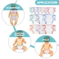 thumbnail image 2 of 2 Count Girls' Cloth Diapers Doll Clothing Doll Diaper Set Boy Baby 15x10cm, 2 of 8