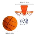 thumbnail image 2 of Silent Basketball with Hoop–Indoor Basketball for Quiet Dribbling and Indoor Training,Pro PU Foam Ball,Foldable for Bedroom,Office & Home(Blue,7 Inches Ball), 2 of 3