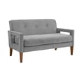 thumbnail image 4 of OakvillePark Vanton Chenille Loveseat, Gray, 4 of 11