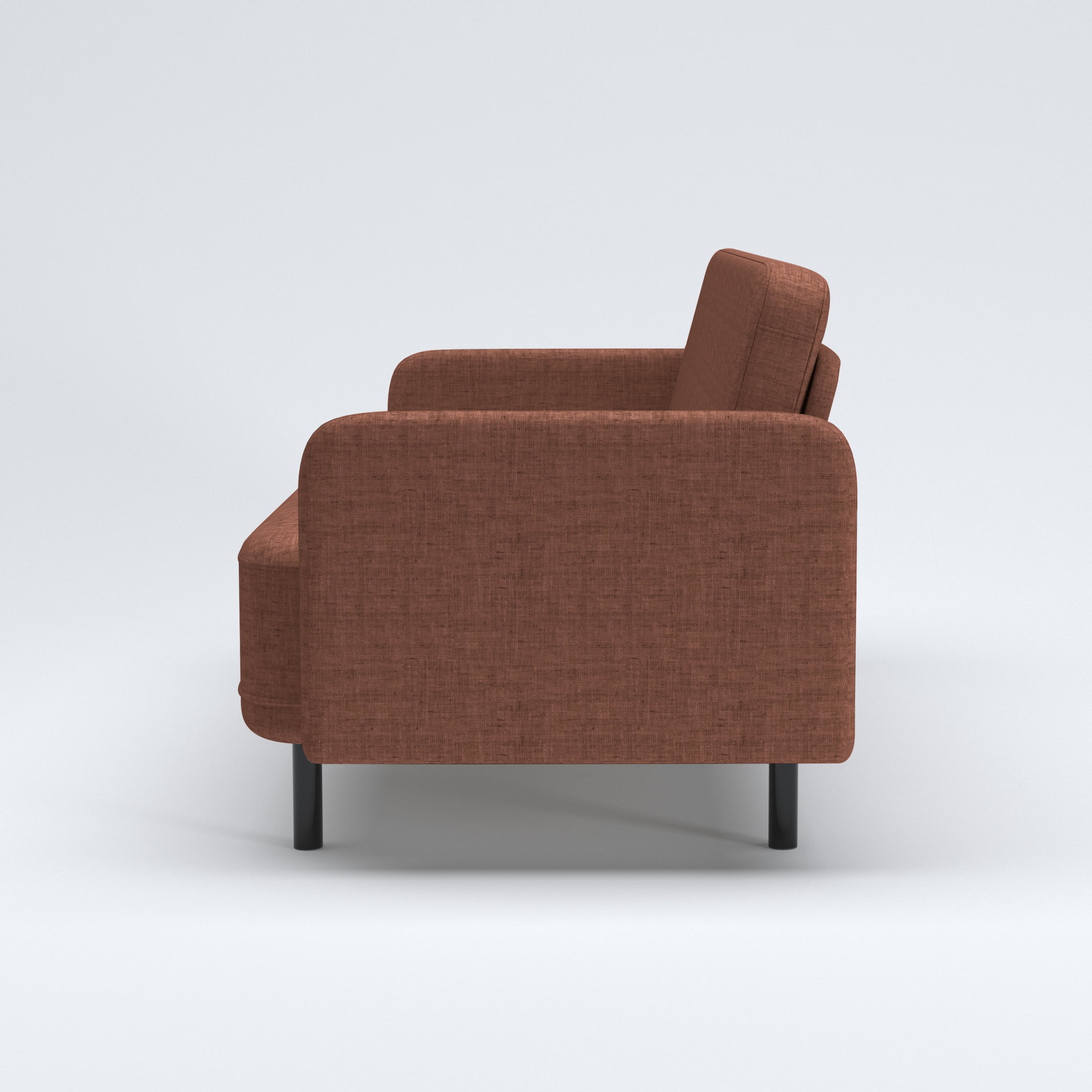 Artdeco Home Metro Loveseat - Modern Living Room Loveseat Sofa, Two-Seater Settee, Upholstered Corduroy Fabric Armchair, Love Seat Sofa Chair with Wood Legs for Bedroom/Office/Reading Spaces
