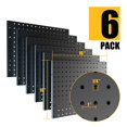 thumbnail image 3 of Paneles perforados de metal Peg Board Spampur con 50 ganchos, paquete de 6, 3 of 9