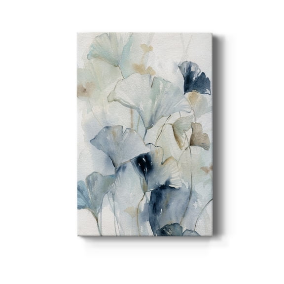 Indigo Ginkgo I Premium Gallery Wrapped Canvas - Ready to Hang - 8 x 12