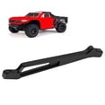thumbnail image 1 of Front Steering Plate Support Frame, 3D Hollow Replacement Refined Appearance Sturdy Steering Plate Support Frame Part Aluminum Alloy with Screws for RC Car Black, 1 of 8