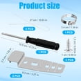 thumbnail image 2 of 2pcs Dishwasher Mounting Bracket, 5001DD4001A Silver Under Counter Mounting Clips Compatible with LG Dishwasher Bracket for Granite Countertop, 2 of 7