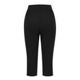thumbnail image 7 of ABATAB Capri Pants for Women with Pockets Crossover Yoga Pants Baggy Workout Summer Crop Trousers for Casual Exercise, 7 of 7