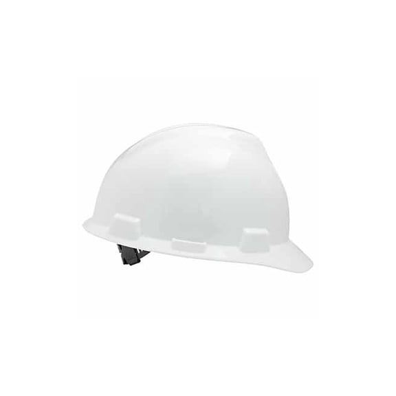 V-GardĀ® Slotted Hard Hat Cap, Staz-OnĀ® Suspension, White