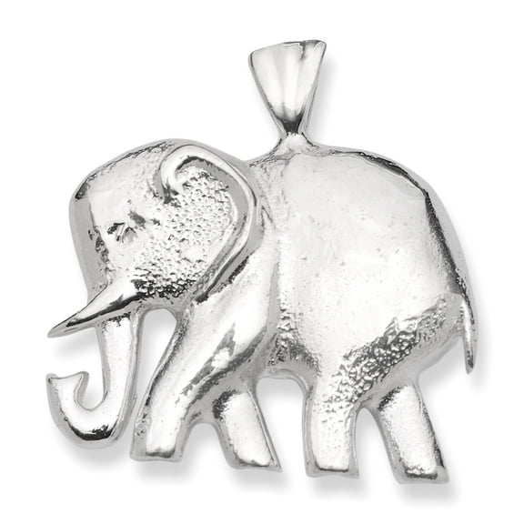 Small Elephant .925 Sterling Silver Pendant Necklace
