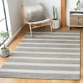 thumbnail image 2 of SAFAVIEH Metro Darion Striped Area Rug, Grey/Ivory, 6' x 6' Square, 2 of 10