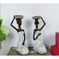 thumbnail image 5 of White Resin African Sculpture Candlestick Candleholder for Home Decor, 5 of 5