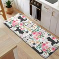 thumbnail image 5 of Husky Dog Flower Floral Kitchen Rug Mat,Kitchen Runner Rugs Non Skid Washable,Decorative Kitchen Floor Mats for Kitchen,Sink,Laundry,17"x47.2", 5 of 7