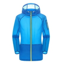 ATOYSOY Jacket for Women Light Thin Breathable Outdoor Cycling Quick Drying Comfort Jacket Hoodie Skin Clothing Jacket Blue L