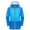 Blue, variant on Viikei Women's Summer Sunscreen Coat for Walking,Women's Casual Loose Solid Color Sunscreen Jacket Long Sleeved Hooded Casual Jacket Orange XXL