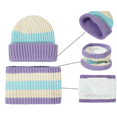 thumbnail image 3 of Yoyauz Kids Winter Hat Thermal Knit Scarf Beanie Elastic Neck Leggings Set Teen Youth Boy Girl Outdoors, 3 of 6