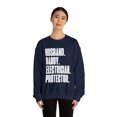 thumbnail image 3 of Electrician Dad Fathers Day Birthday Ideas Sweatshirt, Gifts, Crewneck, 3 of 4