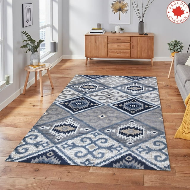 A2Z Paris 1985 Abstract Geometric Living Room Kilim Tribal Pattern Bedroom Dining Room Hallway Stylish Designer Soft | Area Rug Tapis Carpet (3x5 2x7 4x6 5x7 5x8 7x9 8x10)